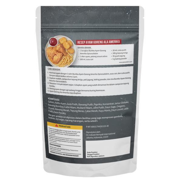 American Fried Chicken Seasoning (Bumbu Ayam Goreng Amerika)