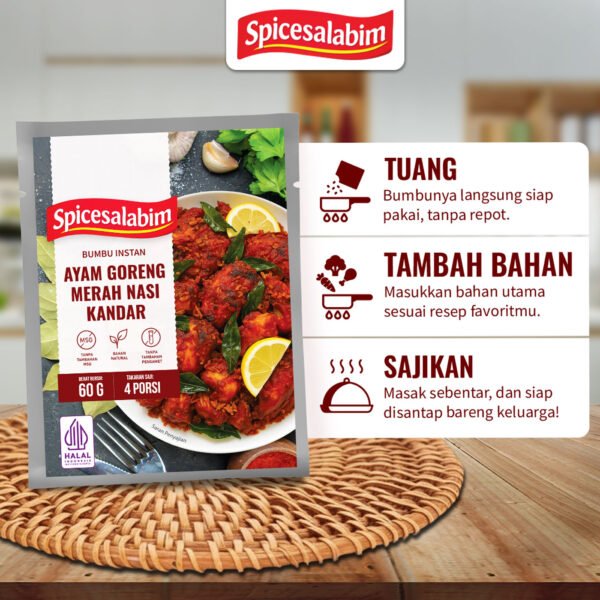 Bumbu Ayam Goreng Merah Nasi Kandar Spicesalabim - EBC Komposisi