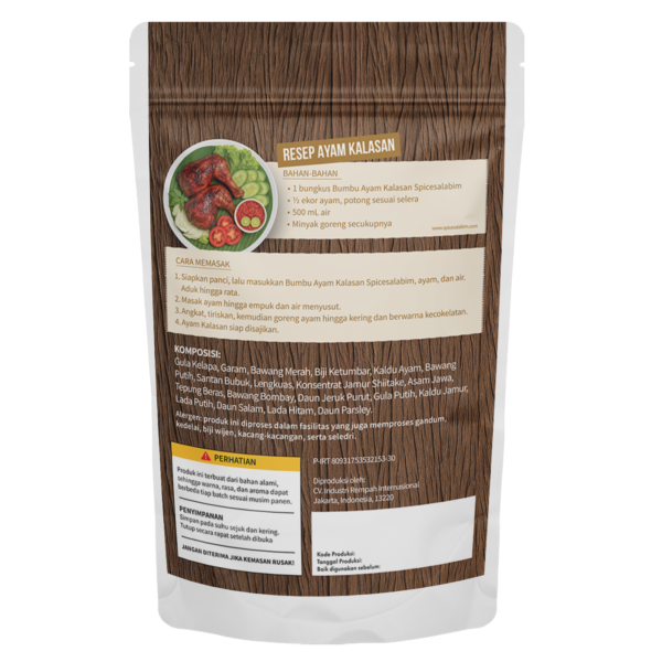 Kalasan Chicken Seasoning (Bumbu Ayam Kalasan)