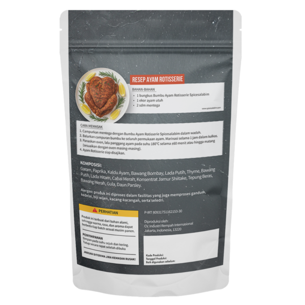 Rotisserie Chicken Seasoning (Bumbu Ayam Rotisserie)