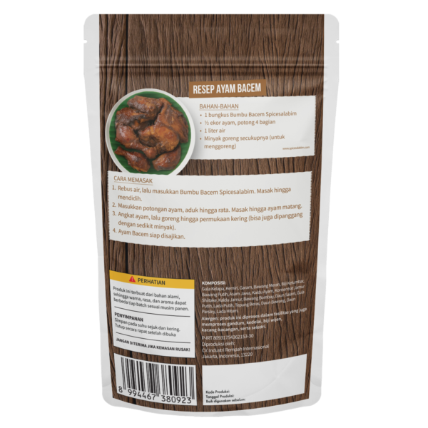 Bacem Seasoning (Bumbu Bacem)
