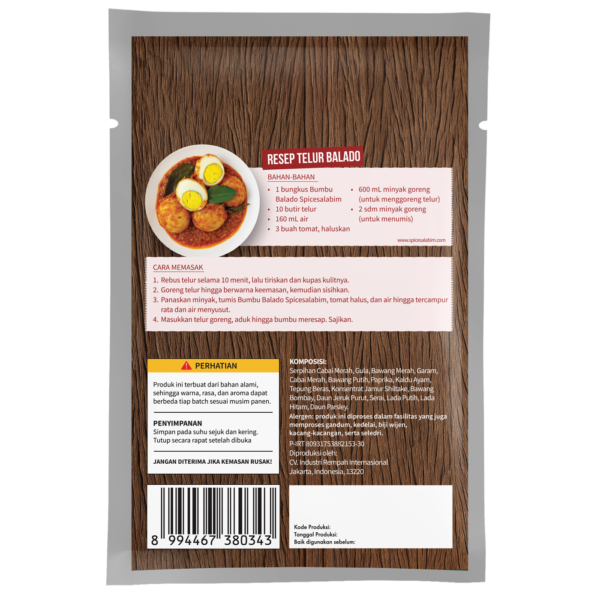 Balado Seasoning (Bumbu Balado)