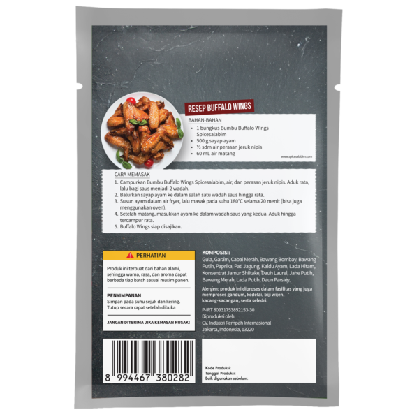 Buffalo Wings Seasoning (Bumbu Buffalo Wings)