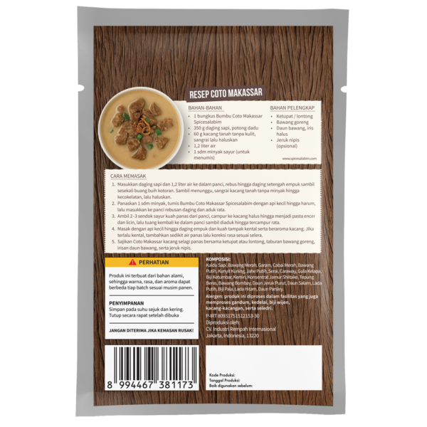 Coto Makassar Seasoning (Bumbu Coto Makassar)