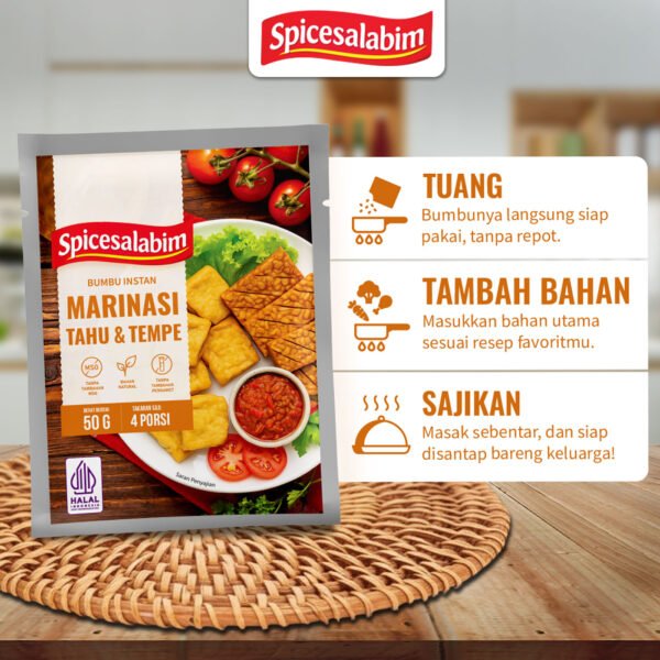 Bumbu Marinasi Tahu dan Tempe Spicesalabim - EBC Komposisi