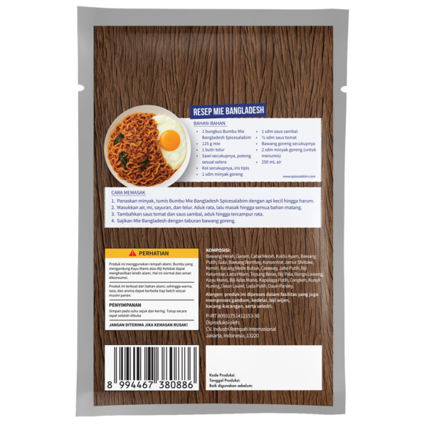 Bangladesh Noodle Seasoning (Bumbu Mie Bangladesh)