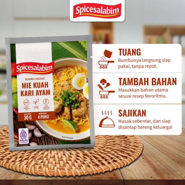 Bumbu Mie Kuah Kari Ayam Spicesalabim - EBC Komposisi