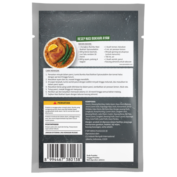 Bukhari Seasoning (Bumbu Nasi Bukhari)