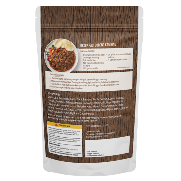 Indonesian Mutton Fried Rice Seasoning (Bumbu Nasi Goreng Kambing)