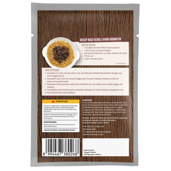 Kebuli Seasoning (Bumbu Nasi Kebuli)