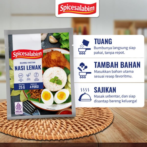 Bumbu Nasi Lemak Spicesalabim - EBC Komposisi