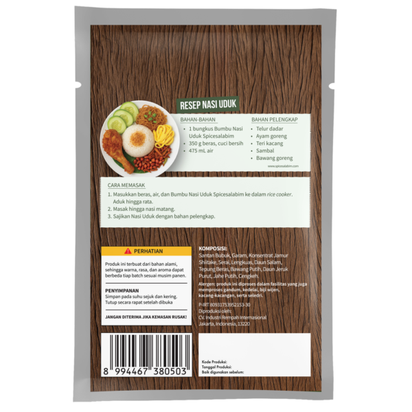 Uduk Rice Seasoning (Bumbu Nasi Uduk)