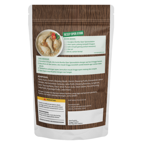 Opor Seasoning (Bumbu Opor)