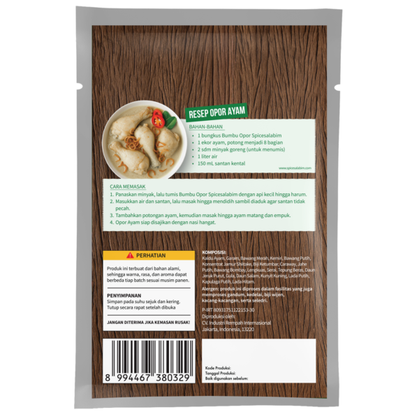 Opor Seasoning (Bumbu Opor)