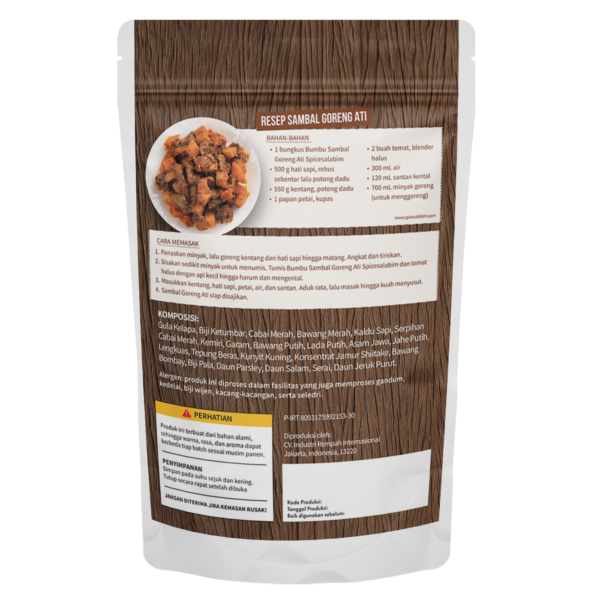 Sambal Goreng Ati Seasoning (Bumbu Sambal Goreng Ati)