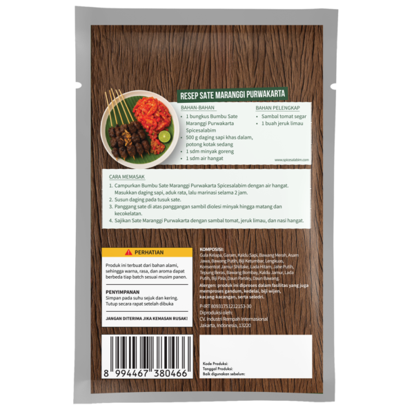 Maranggi Satay Purwakarta Version (Bumbu Sate Maranggi Purwakarta)
