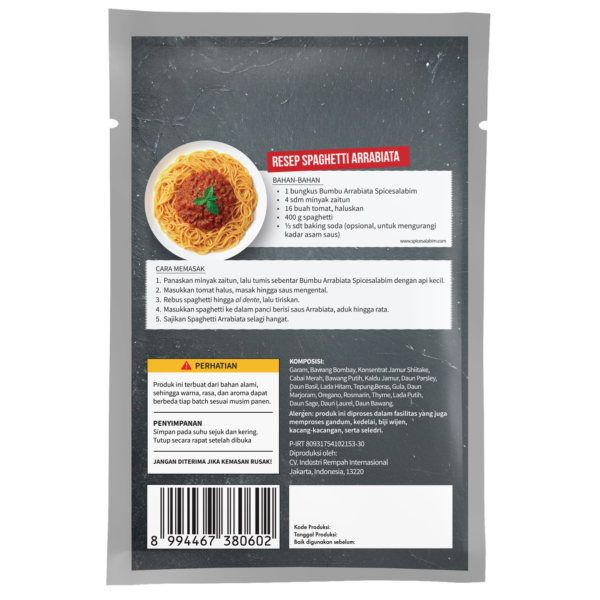 Arrabiata Sauce Mix (Bumbu Saus Arrabiata)