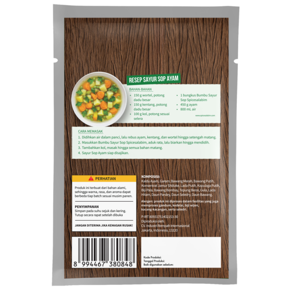 Vegetable Soup Seasoning (Bumbu Sayur Sop)