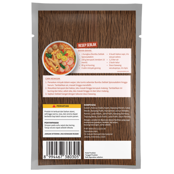 Seblak Seasoning (Bumbu Seblak)