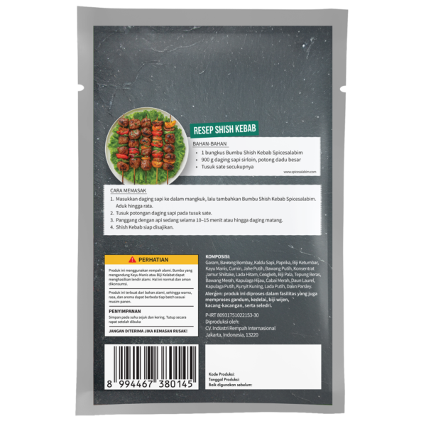 Shish Kebab Seasoning (Bumbu Shish Kebab)