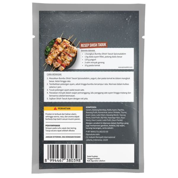 Shish Taouk Seasoning (Bumbu Shish Taouk)