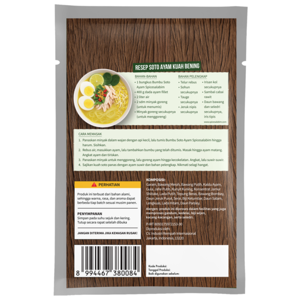 Chicken Soto Seasoning (Bumbu Soto Ayam)