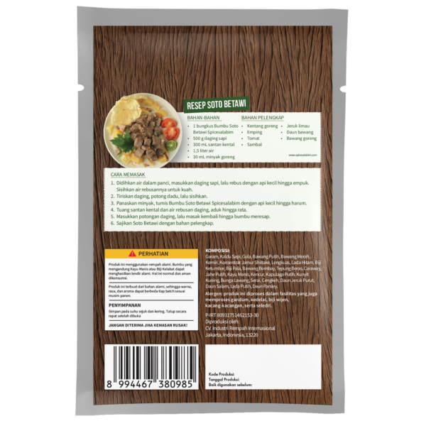 Soto Betawi Seasoning (Bumbu Soto Betawi)