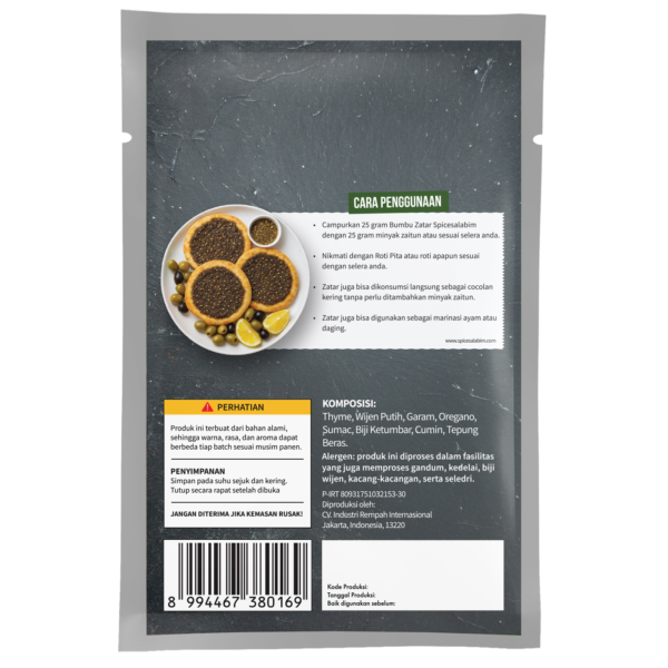 Zatar Seasoning (Bumbu Zatar)